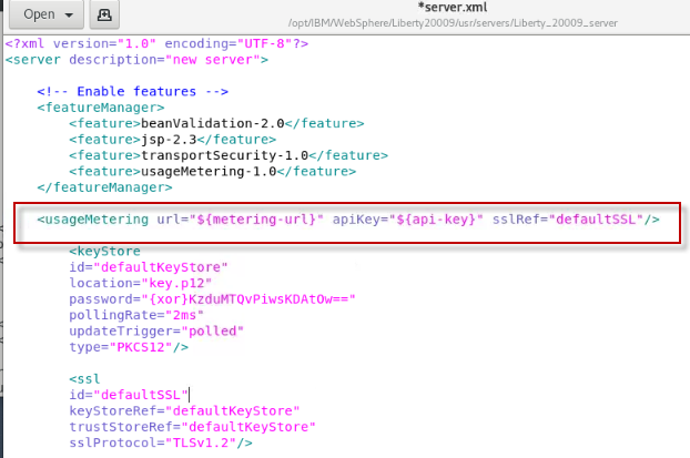 usage metering 20009